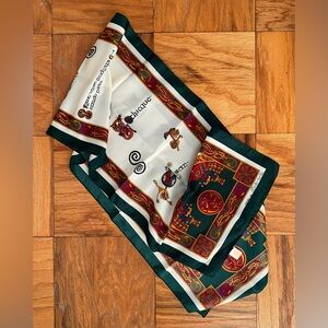 NWOT Book of Kells Inspired Vintage Green & Cream Scarf